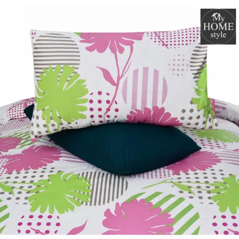 5 Pcs Printed Bed Sheet MHS - 613 - myhomestyle.pk