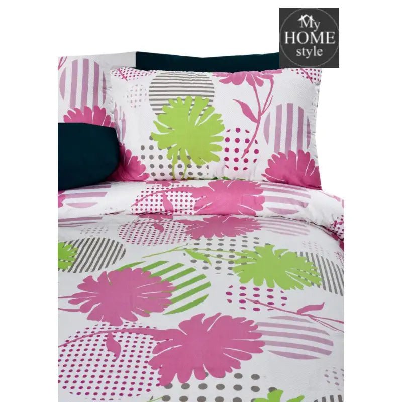 5 Pcs Printed Bed Sheet MHS - 613 - myhomestyle.pk