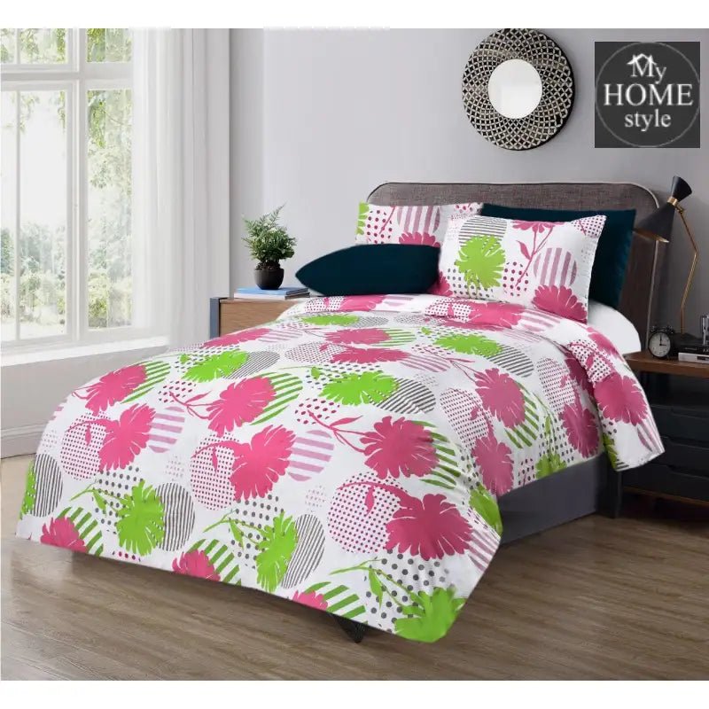 5 Pcs Printed Bed Sheet MHS - 613 - myhomestyle.pk