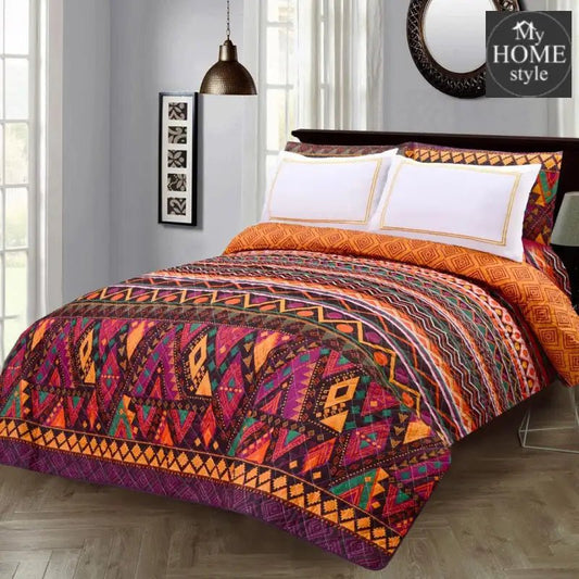 5 Pcs Quilted Printed Bedspread set MHS - 14 - myhomestyle.pk