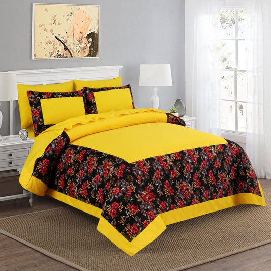 6 Pcs Luxury Mittered Duvet Set - 1258 - myhomestyle.pk