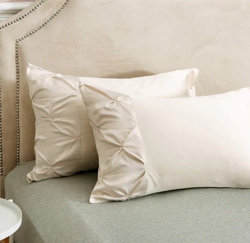 6 PCS LUXURY PINTUCK DUVET SET - 1275 - myhomestyle.pk