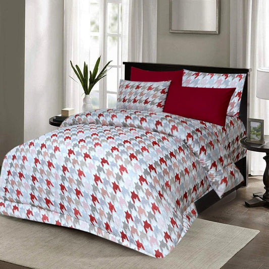 6 Pcs Luxury Printed Comforter Set - 1214 - myhomestyle.pk