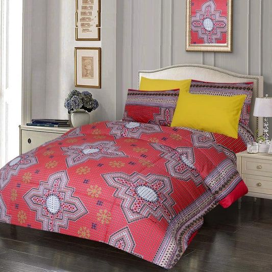 6 Pcs Luxury Printed Comforter Set - 1216 - myhomestyle.pk