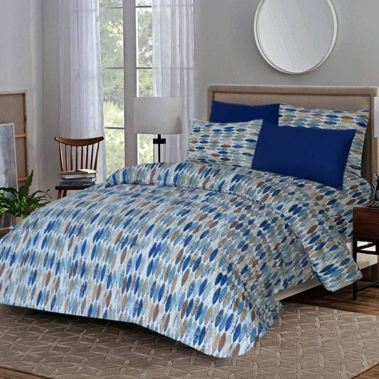 6 Pcs Luxury Printed Comforter Set - 1225 - myhomestyle.pk