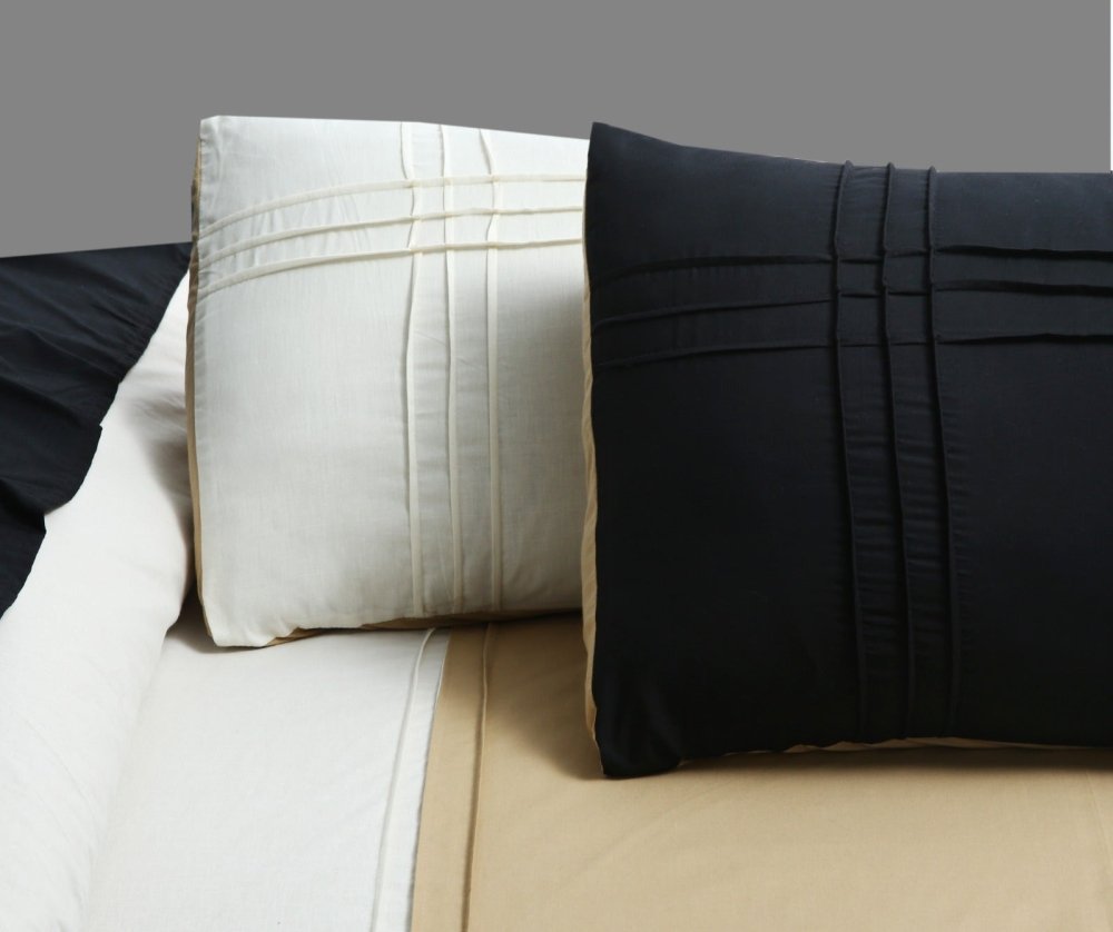 6 Pcs Luxury Stripe Duvet Set - 1255 - myhomestyle.pk