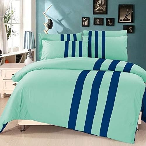 6 Pcs Luxury Stripes Duvet Set - 1229 - myhomestyle.pk