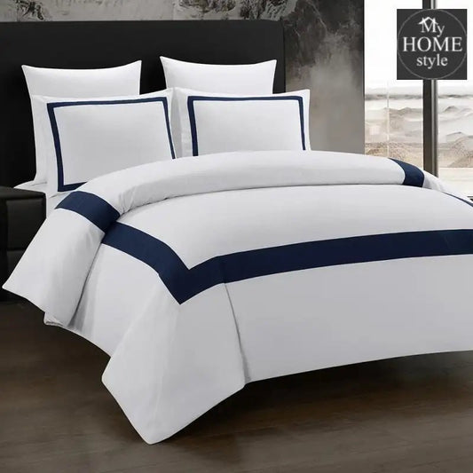 6 Pcs Mitered Corner Sateen Duvet Set - myhomestyle.pk