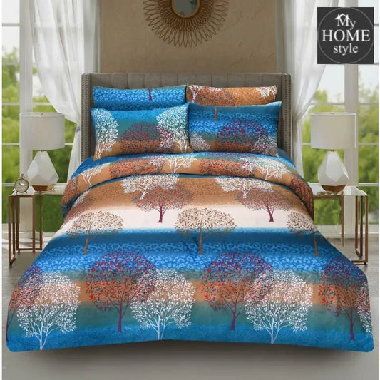 6 Pc's Printed Duvet Cover Set - myhomestyle.pk