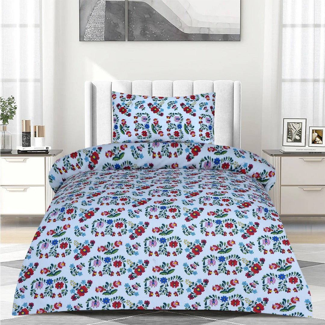 2 Pcs Printed Bed Sheet MHS-1196