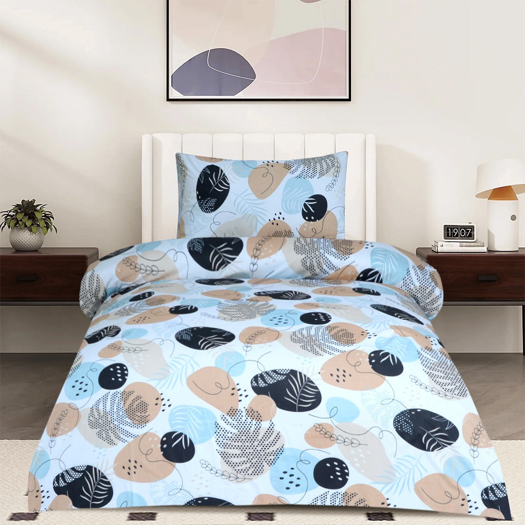 2 Pcs Printed Bed Sheet MHS-1203