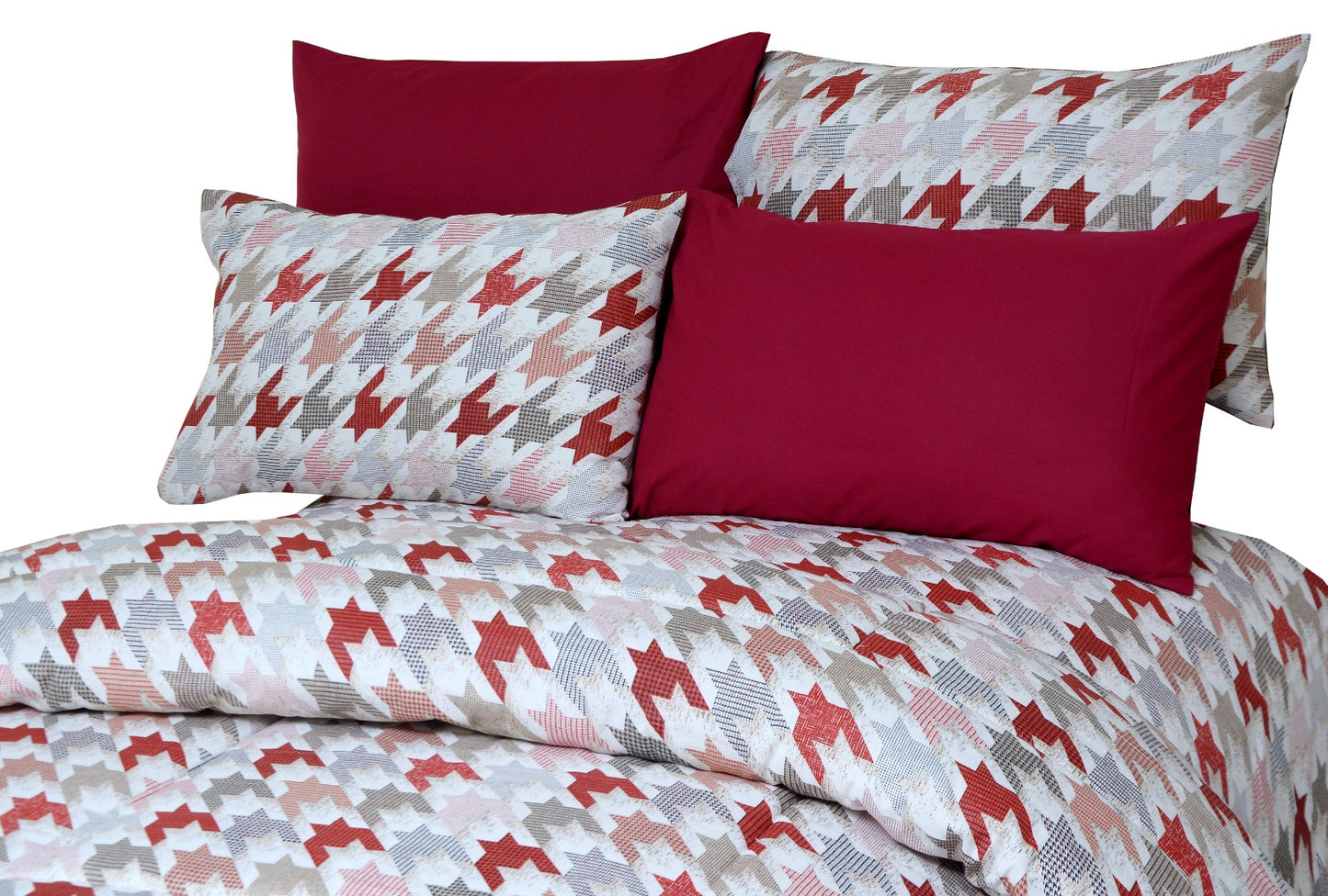 6 Pcs Luxury Printed Comforter Set - 1214