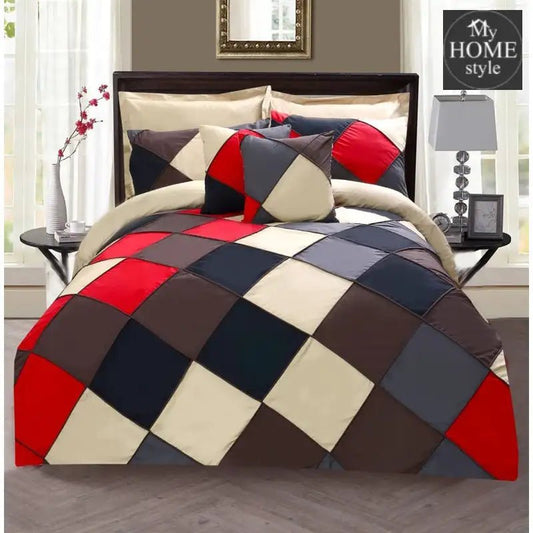 8 PC's Chess Corded Duvet Set - myhomestyle.pk