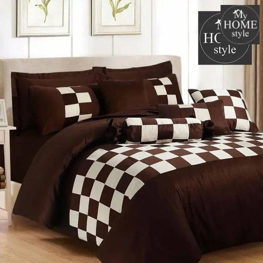 8 Pc's Chess Duvet Set - myhomestyle.pk