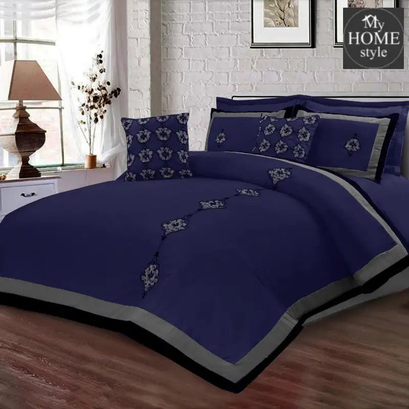 8 Pc's Luxury Embroidered Duvet Creative Design - myhomestyle.pk