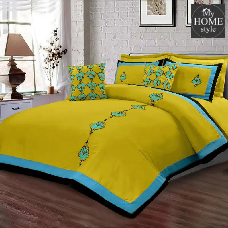 8 Pc's Luxury Embroidered Duvet Creative Design - myhomestyle.pk