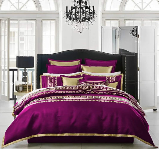 8 PCS LUXURY VELVET DUVET SET - 1230 - myhomestyle.pk