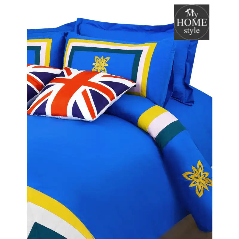 8 Pcs Oxford Duvet Set With Embroidery - myhomestyle.pk