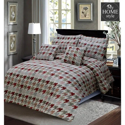 8 PC'S PRINTED DUVET SET 831 - myhomestyle.pk