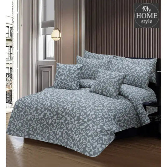 8 PC'S PRINTED DUVET SET 833 - myhomestyle.pk