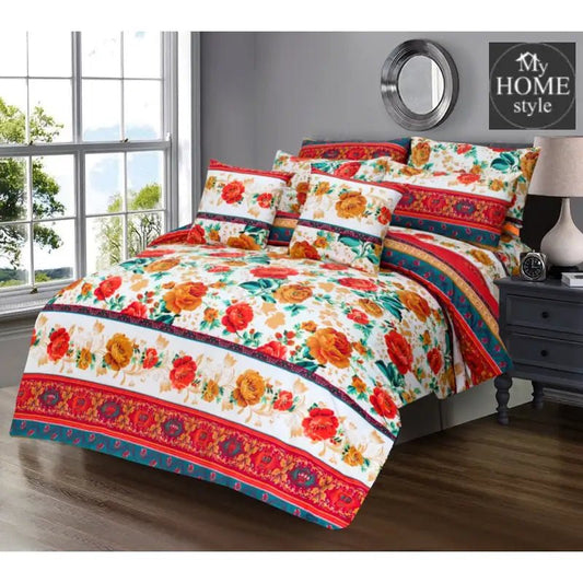 8 PC'S PRINTED DUVET SET 842 - myhomestyle.pk