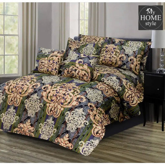 8 PC'S PRINTED DUVET SET 844 - myhomestyle.pk