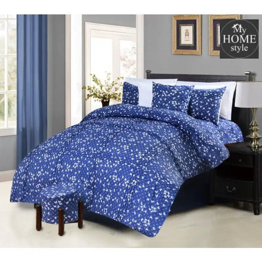 8 PC's Printed Pleated Duvet Set - myhomestyle.pk