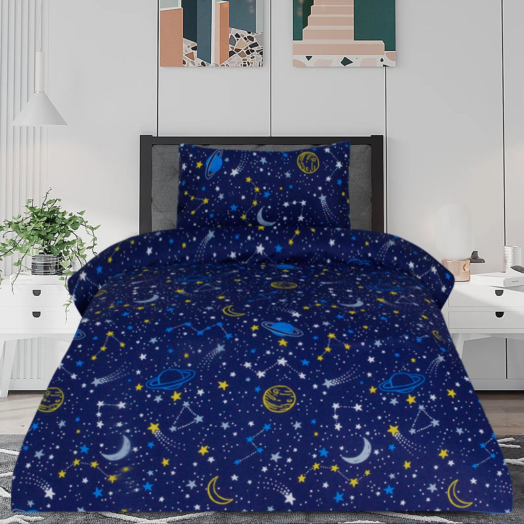 2 Pcs Printed Bed Sheet MHS-990