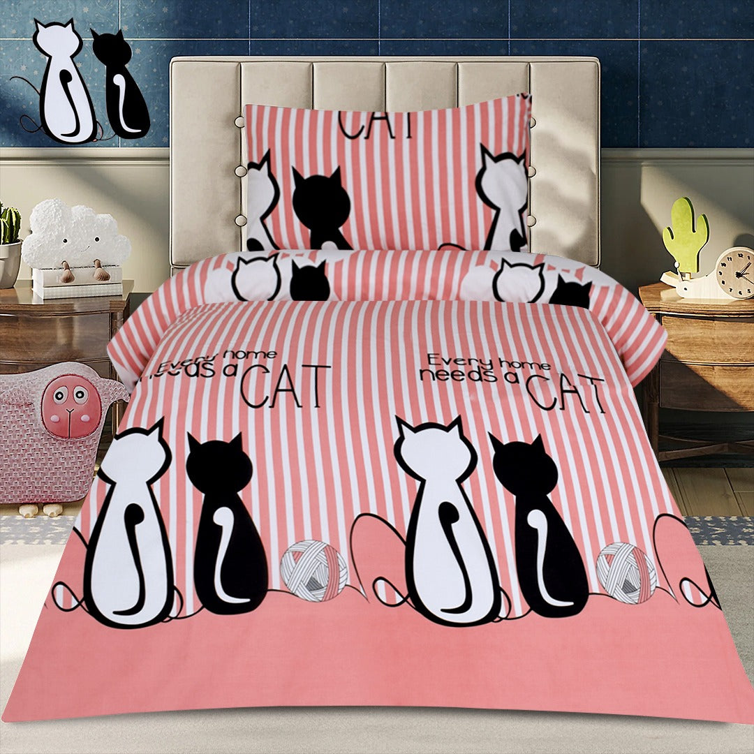 2 Pcs Printed Bed Sheet MHS-1037