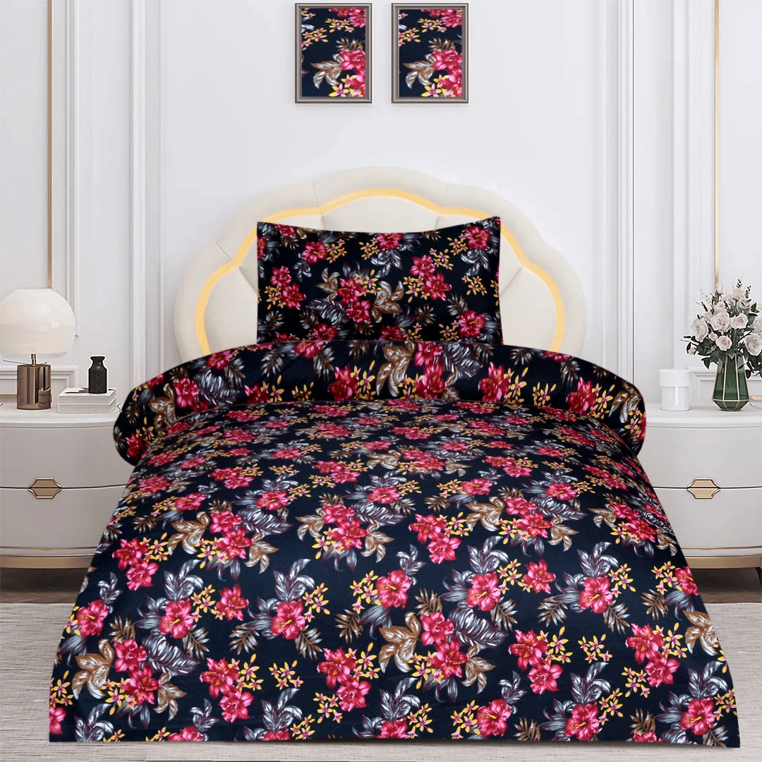 2 Pcs Printed Bed Sheet MHS-1191