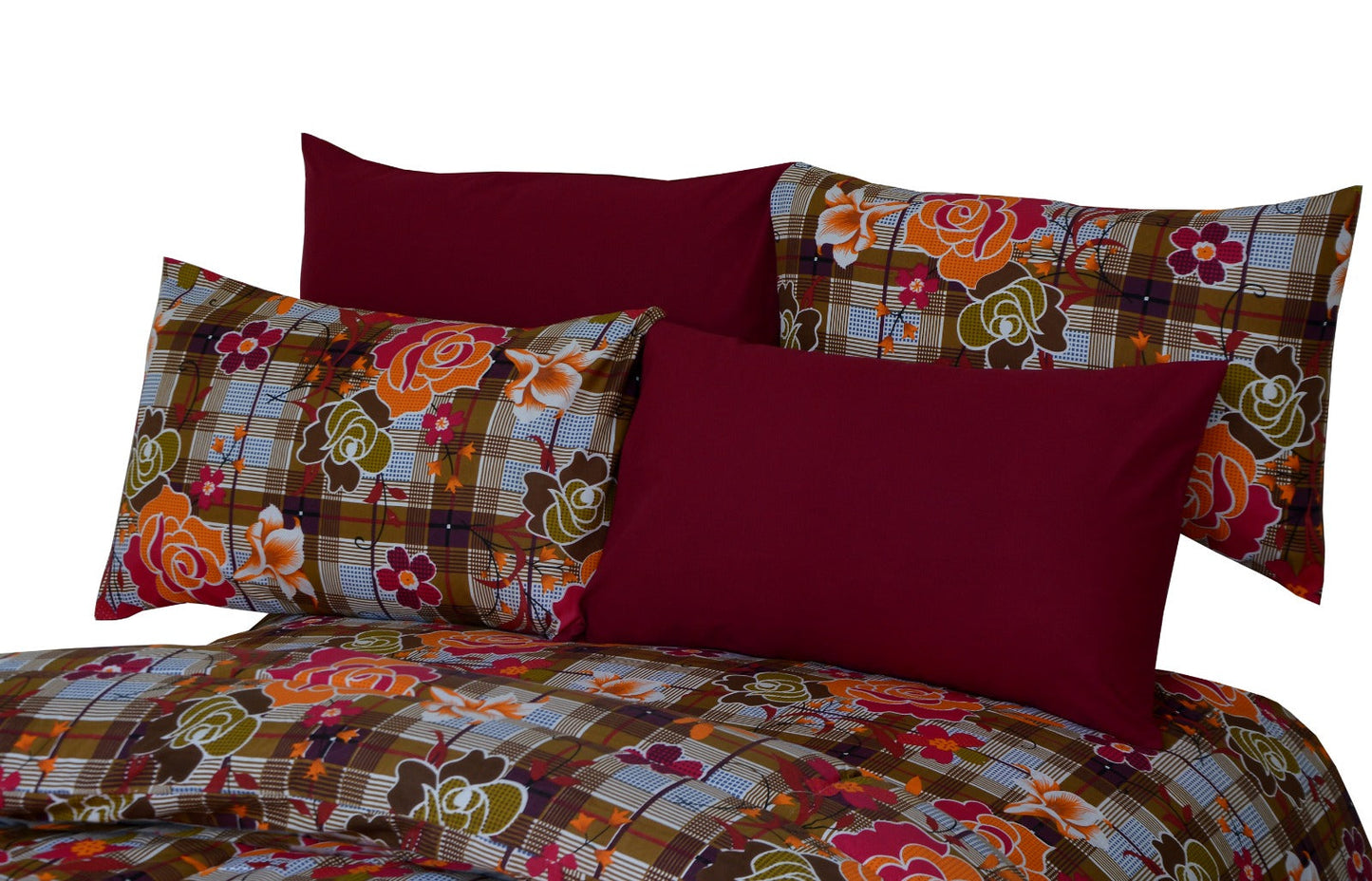 6 Pcs Luxury Printed Comforter Set - 1234