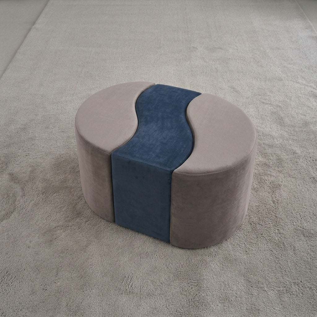3 Pcs Curve Velvet Stool - 1594