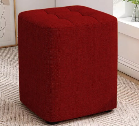 Square Shaped Wooden Ottoman Stool- 1460