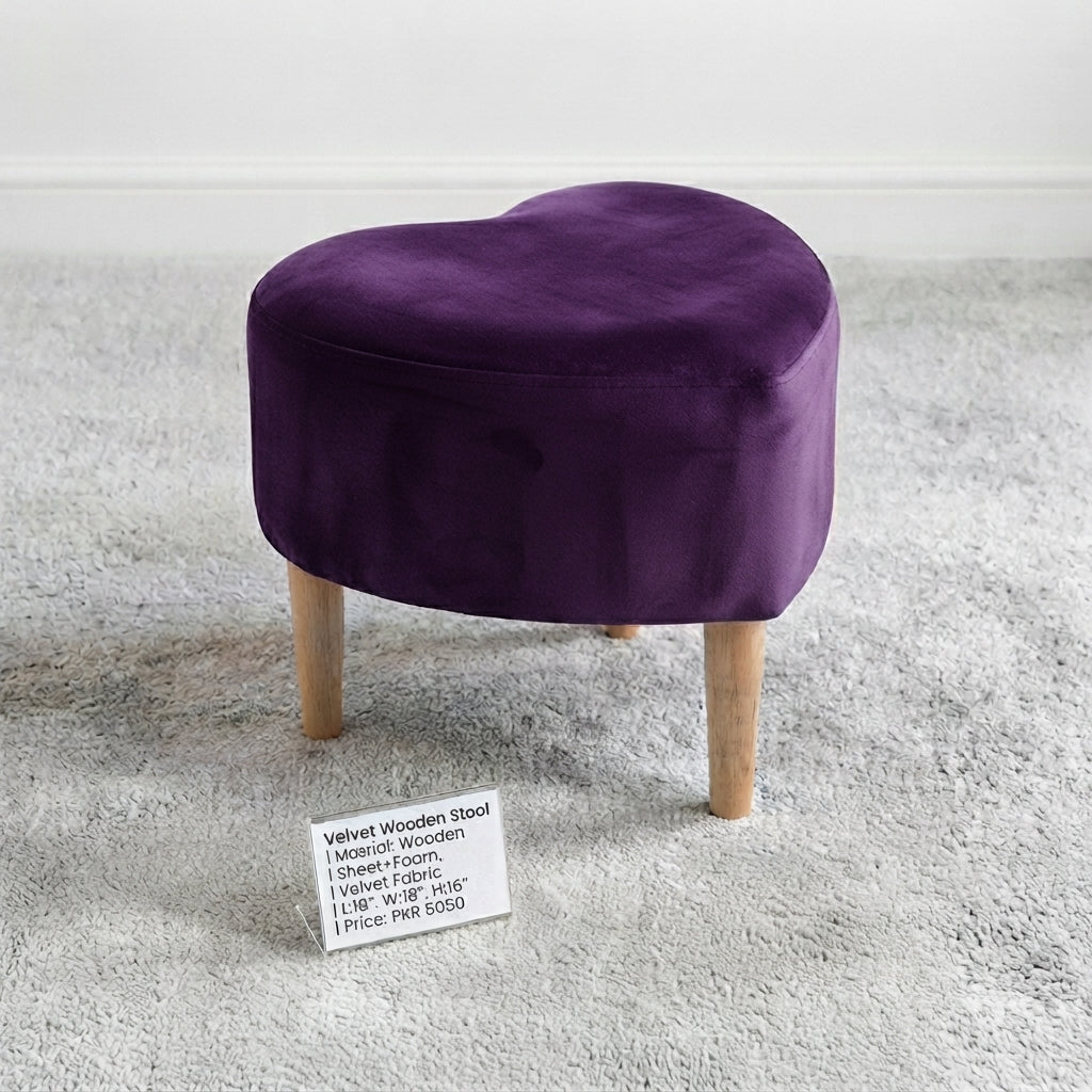 Heart Shaped Single Seater Stool - 1588