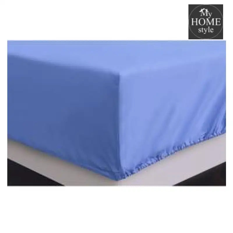 Blue- Fitted Sheet - myhomestyle.pk