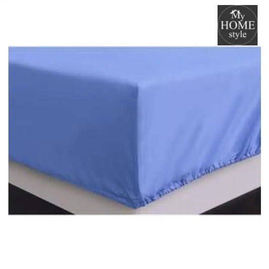 Blue - Fitted Sheet - myhomestyle.pk