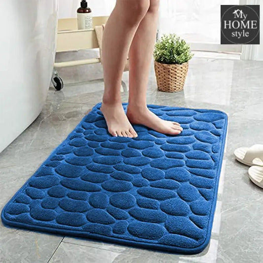 Cobblestone Embossed Bathroom Bath Mat - 032 - myhomestyle.pk