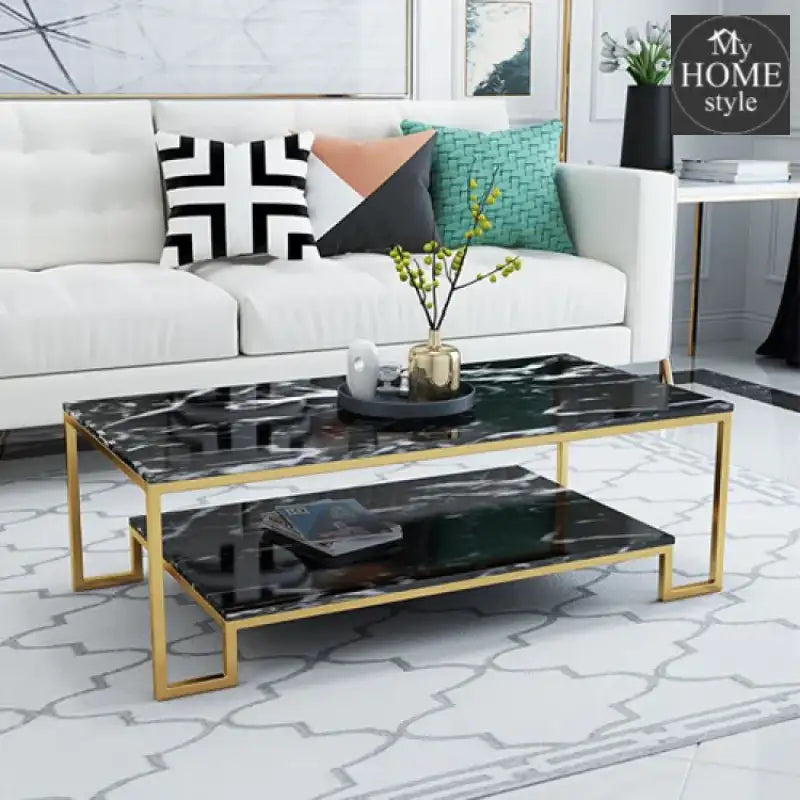Coffee Table Charter Black And White Finish - 1314 Home & Garden