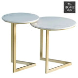 Coffee Tables Storage Circle Fashion Design Table Set of 2 - 1311 - myhomestyle.pk