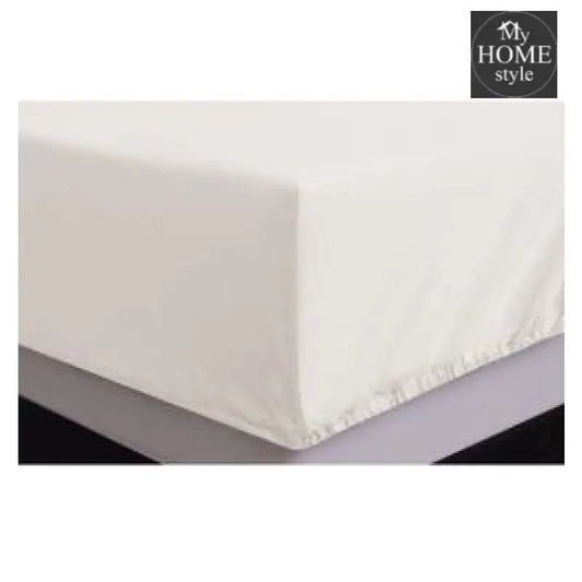 Cream - Fitted Sheet - myhomestyle.pk