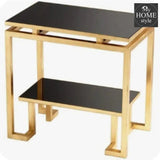 Cyan Designs Gold Leaf Midas 23 Inch Long Iron and Mdf all Side Table