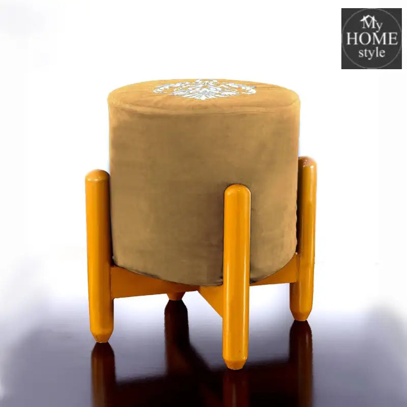 Drone Shape Round stool With Embroidery -372 - myhomestyle.pk