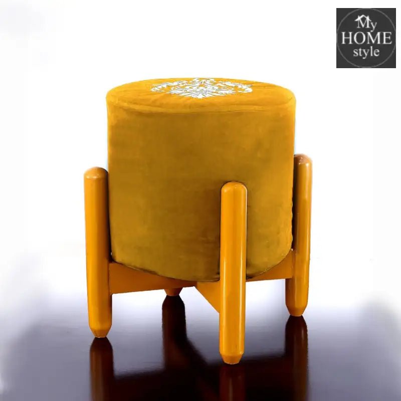 Drone Shape Round stool With Embroidery - 373 - myhomestyle.pk