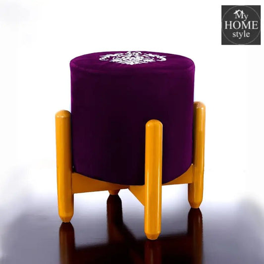 Drone Shape Round stool With Embroidery - 374 - myhomestyle.pk