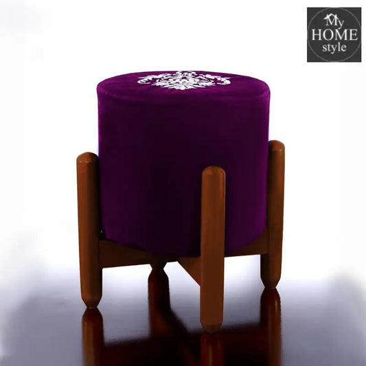 Drone Shape Round stool With Embroidery - 375 - myhomestyle.pk