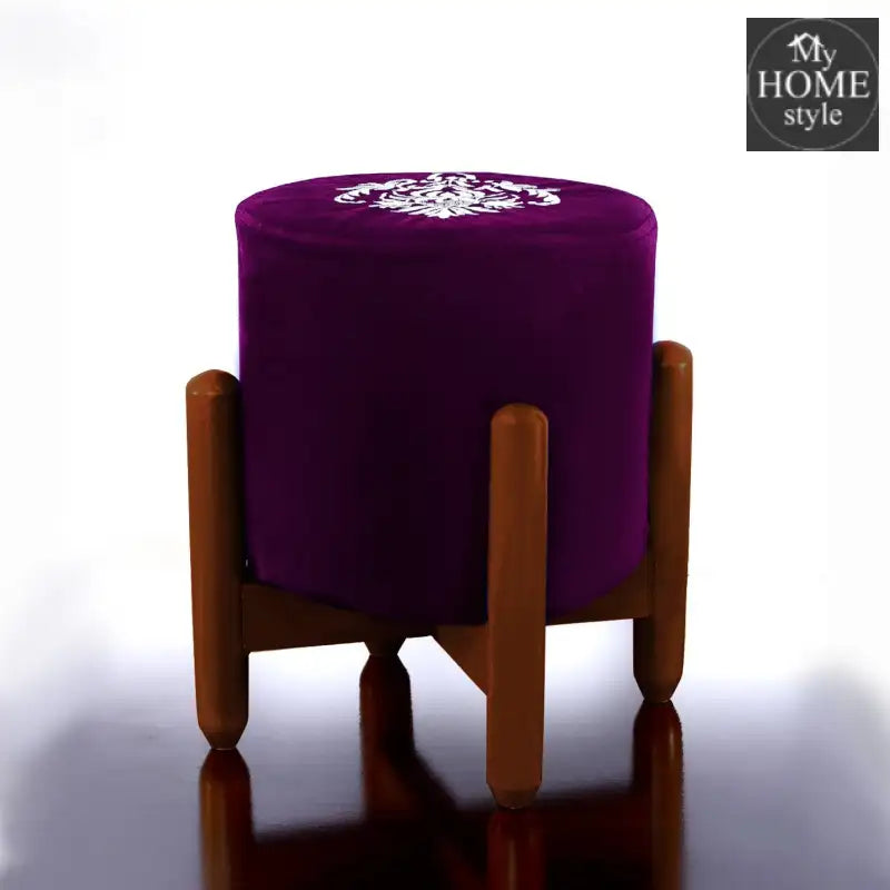 Drone Shape Round stool With Embroidery -375 - myhomestyle.pk