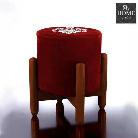 Drone Shape Round stool With Embroidery - 377 - myhomestyle.pk