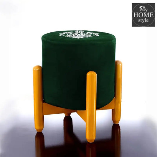 Drone Shape Round stool With Embroidery - 382 - myhomestyle.pk