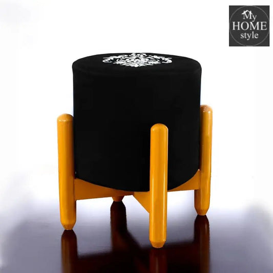 Drone Shape Round stool With Embroidery - 383 - myhomestyle.pk