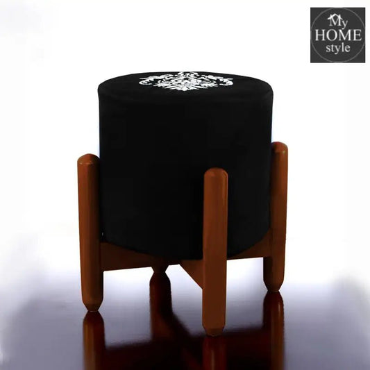 Drone Shape Round stool With Embroidery - 384 - myhomestyle.pk